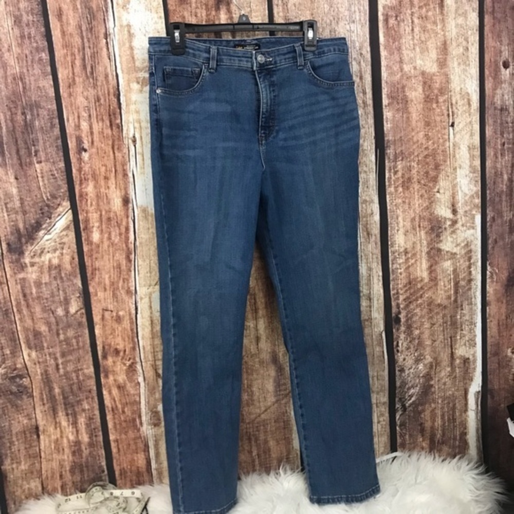 Lee Riders Straight Leg High Rise Jeans 12 Medium